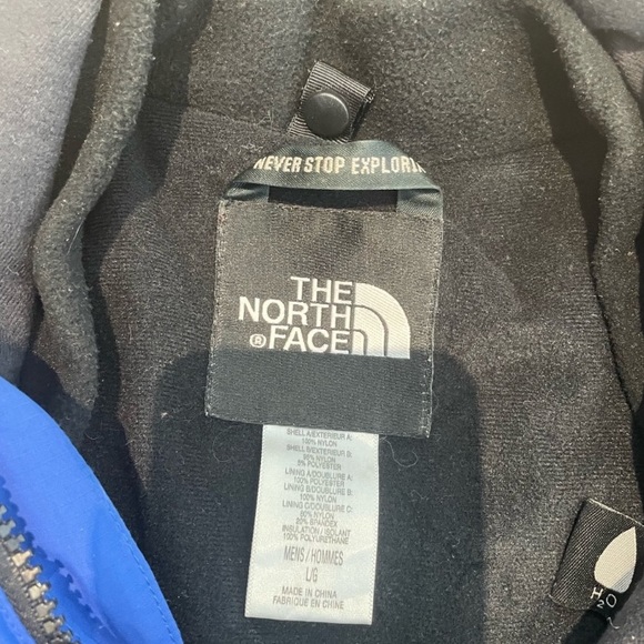 The North Face Hyvent Men's Winter Snow or Ski Jacket Blue Size Large (EUC) - Picture 4 of 5